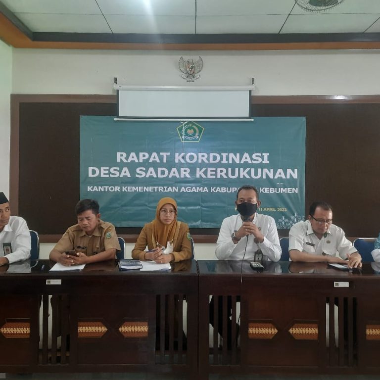 Kemenag Kebumen Tunjuk Kelurahan Kebumen Sebagai Percontohan Desa Sadar Kerukunan