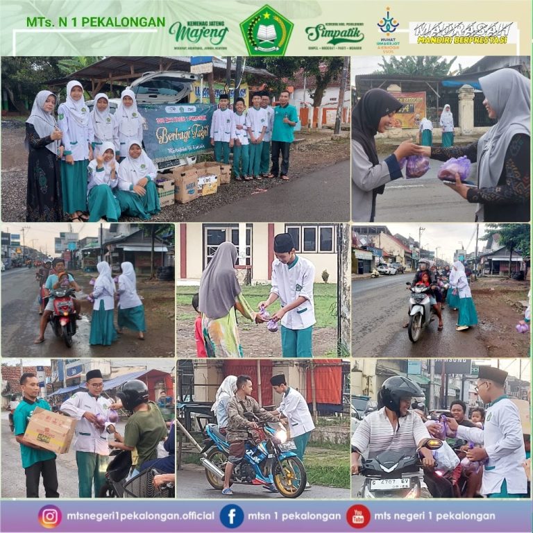 OSIS MTs N 1 Pekalongan Berbagi Takjil