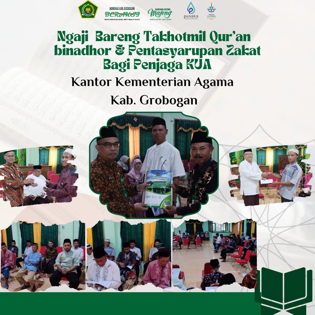 Pentasyarupan Zakat Penjaga KUA di Barengi Ngaji Khotmil Qur’an