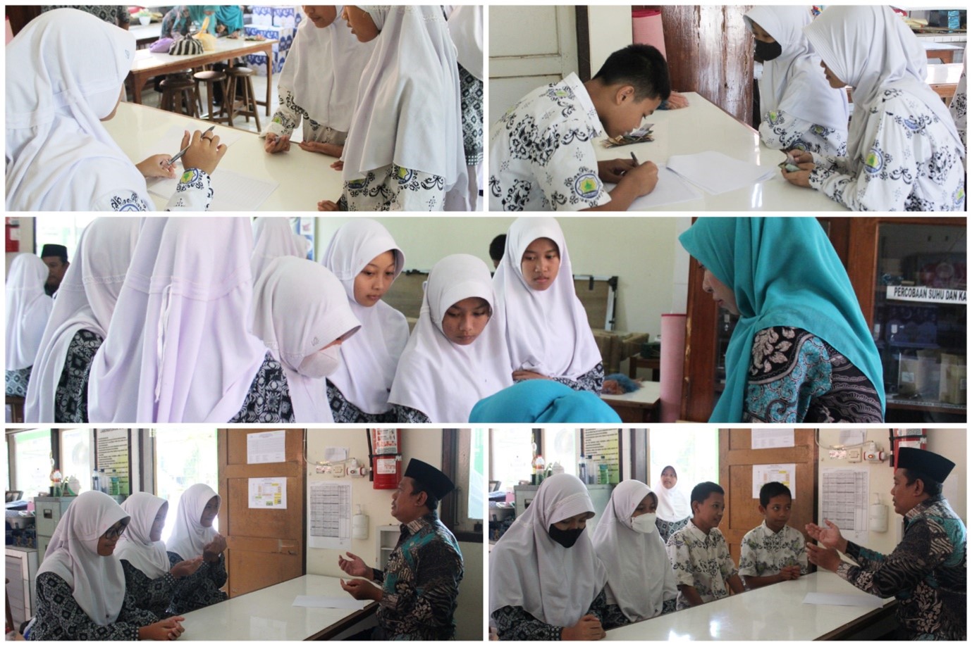 Hari ke-13 Ramadan, Keluarga Besar MTs Negeri 1 Banjarnegara Mulai Tunaikan Zakat Fitrah