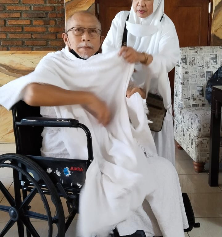 Herman Airianto, Meski Berkursi Roda Ia Optimis Tunaikan Ibadah Haji Ke Tanah Suci