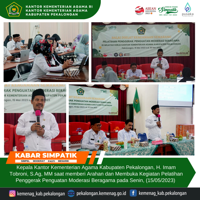 Kepala Kemenag Sampaikan Pentingnya Penggerak Moderasi Beragama