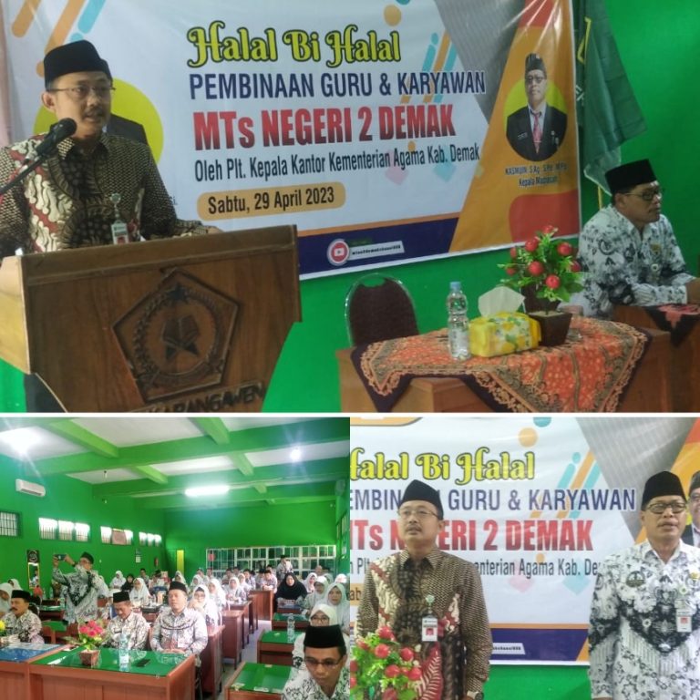 Afief Mundzir Ajak Guru MTsN 2 Demak Tanamkan Rasa Bangga terhadap Guru dan Almamater