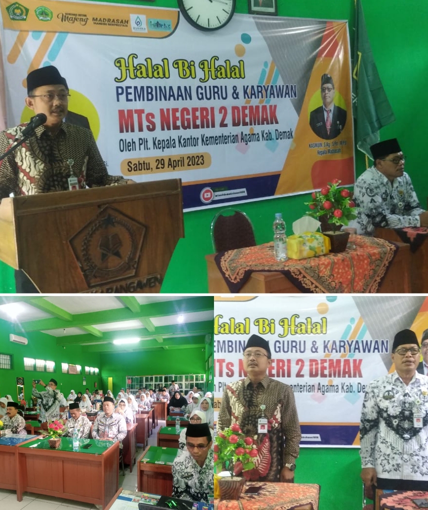 Afief Mundzir Ajak Guru MTsN 2 Demak Tanamkan Rasa Bangga terhadap Guru dan Almamater