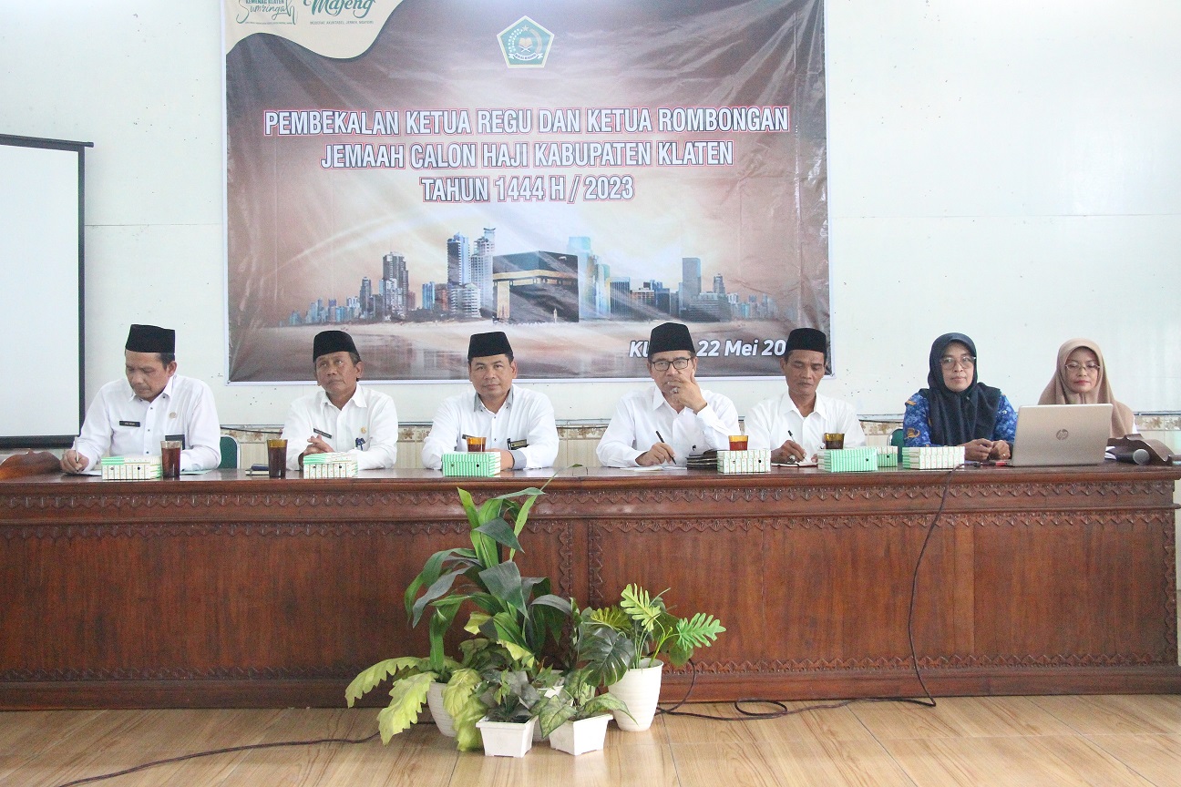 Pembekalan Karu Karom, Kakankemenag Klaten Minta Saling Sinergi