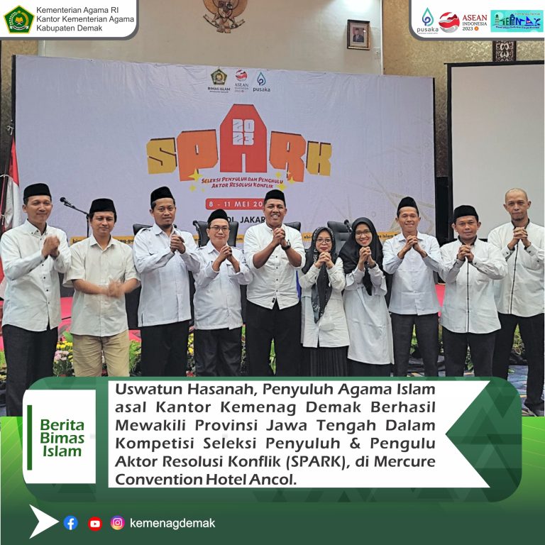 Penyuluh Agama Islam Kemenag Demak Berhasil Lolos Seleksi SPARK Tingkat Nasional