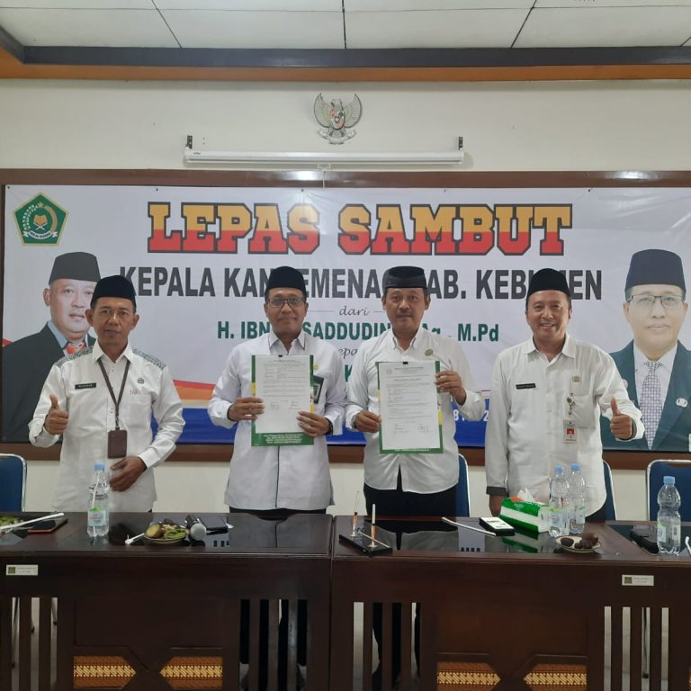 Pisah Sambut Kepala Kankemenag Kebumen, Ini Pesan H. Sukarno dan H. Ibnu