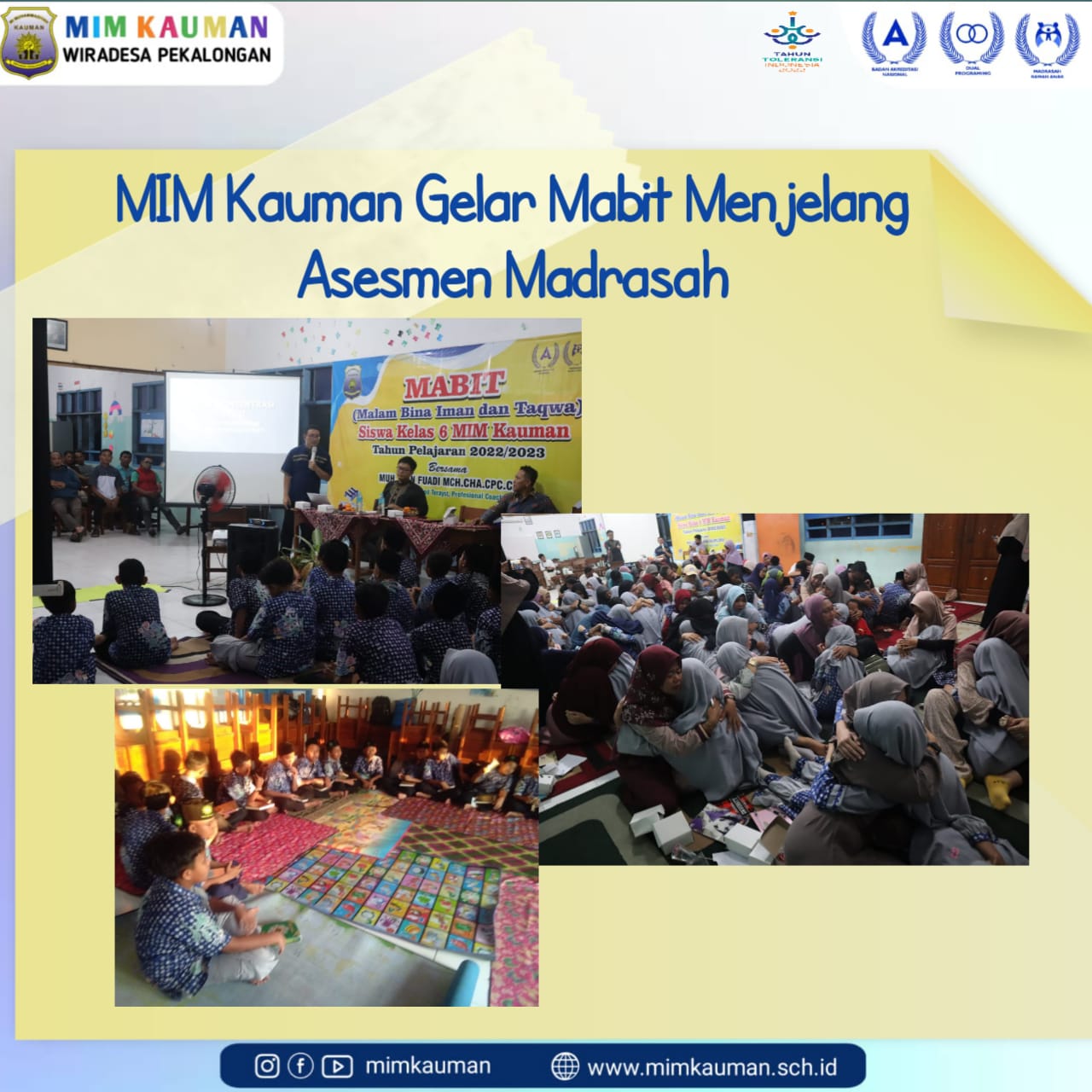 MIM Kauman Gelar Mabit Menjelang Asesmen Madrasah