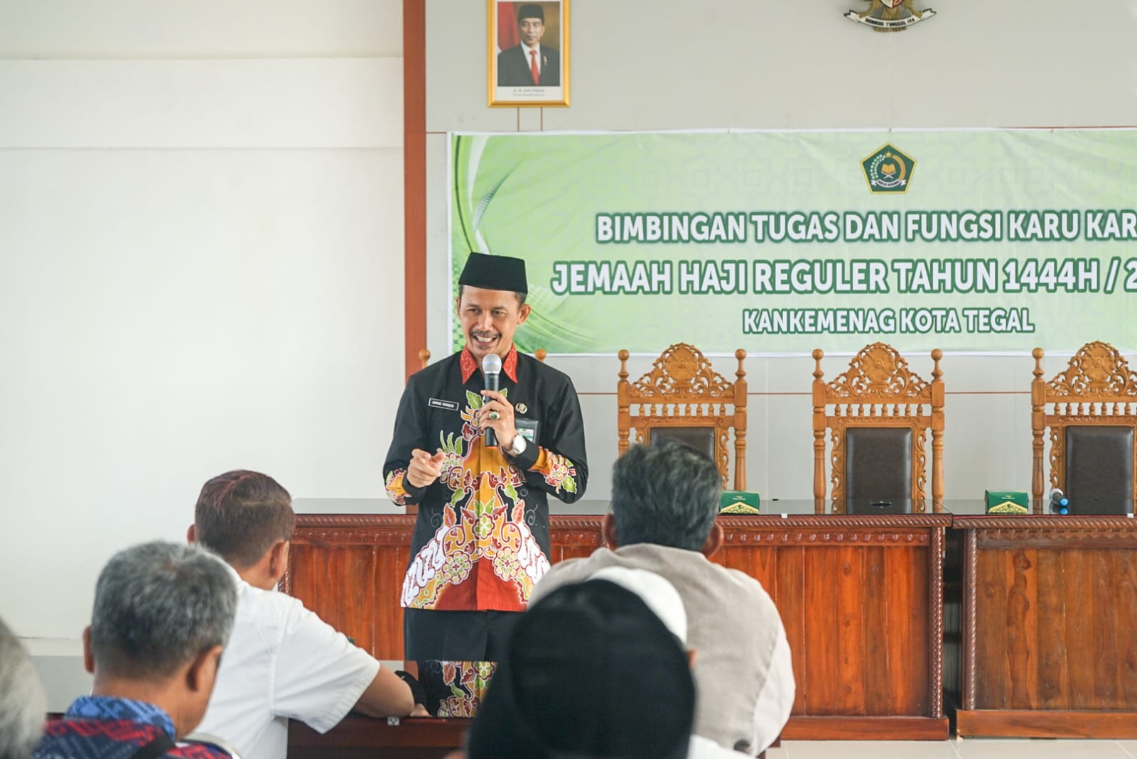 Kemenag Kota Tegal Gelar Bimbingan Tugas dan Fungsi Karu beserta Karom Jemaah Haji 2023