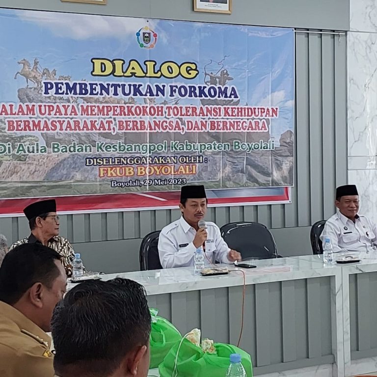 Dialog Pembentukan Forkoma Boyolali Tepat dalam Upaya Merawat dan Menjaga Kerukunan