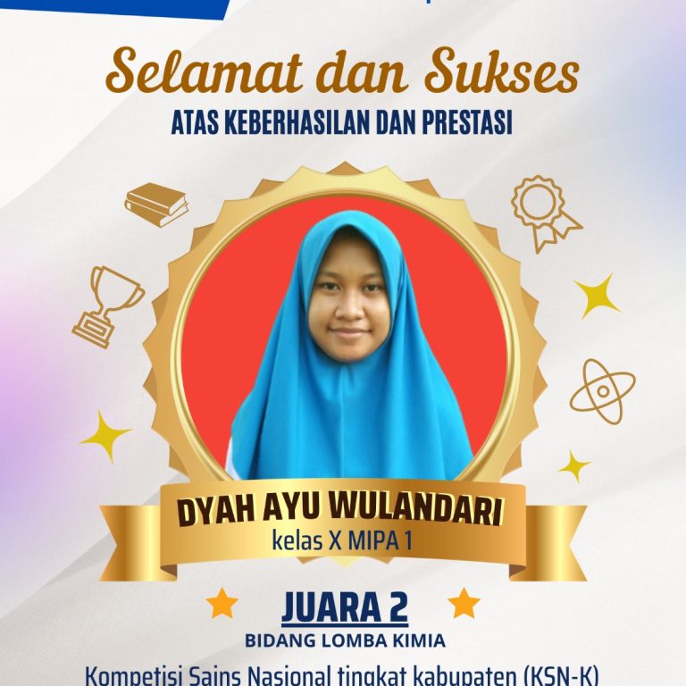 MAN 1 Rembang Raih Juara 2 OSN-K Mapel Kimia