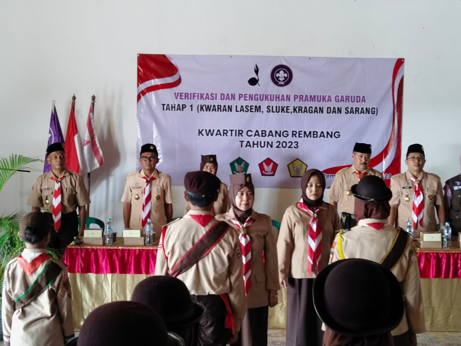 Gudep MTsN 1 Rembang Ikuti Pengukuhan dan Verifikasi Pramuka