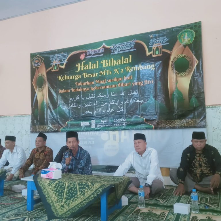 MTsN 2 Rembang Gelar Halal Bi Halal