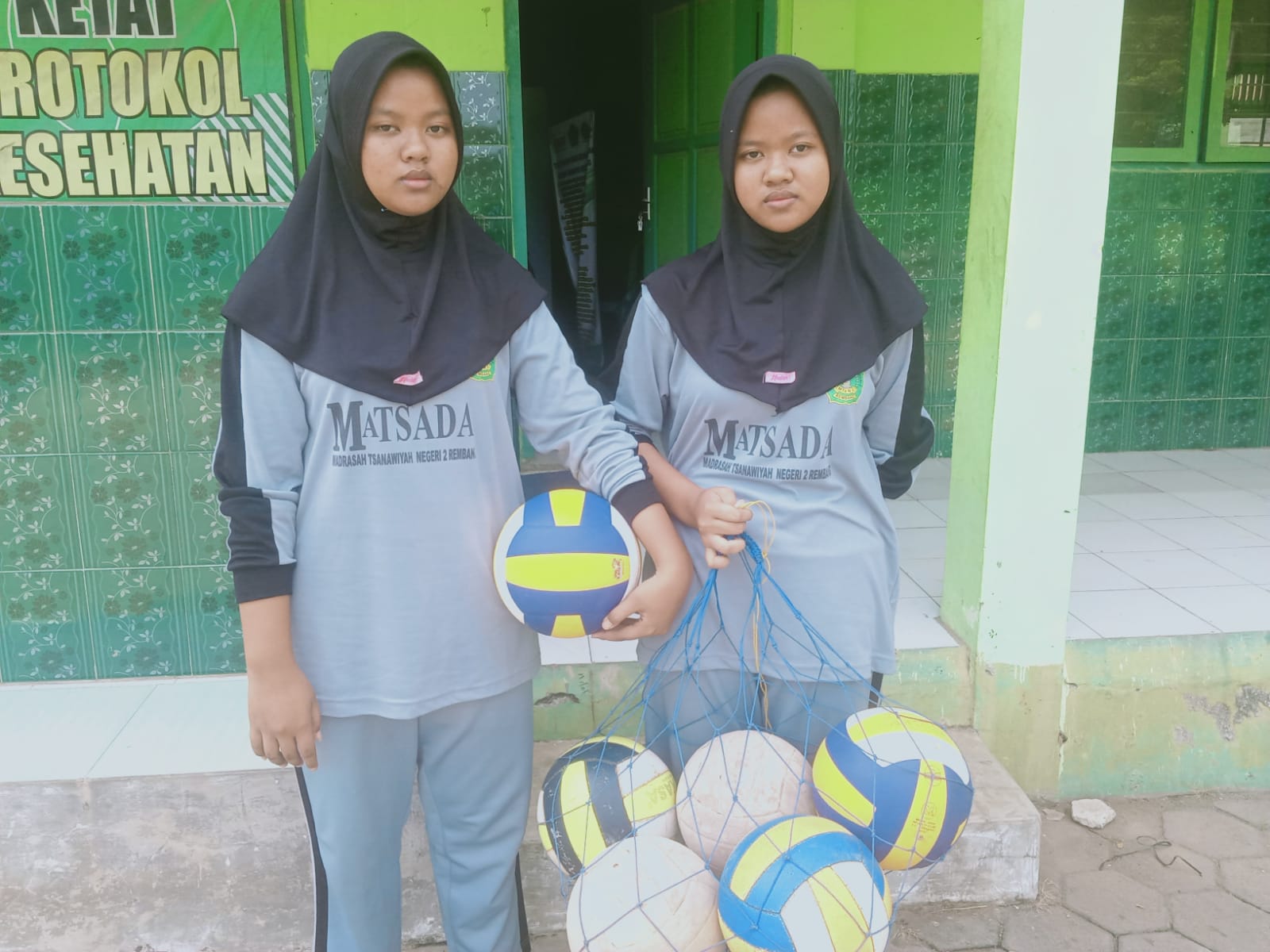 Si Kembar MTsN 2 Rembang Lolos Porseni Tingkat Kabupaten