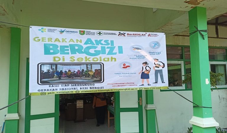 Siswa MTsN 2 Magelang Ikuti Aksi Bergizi Cegah Stunting