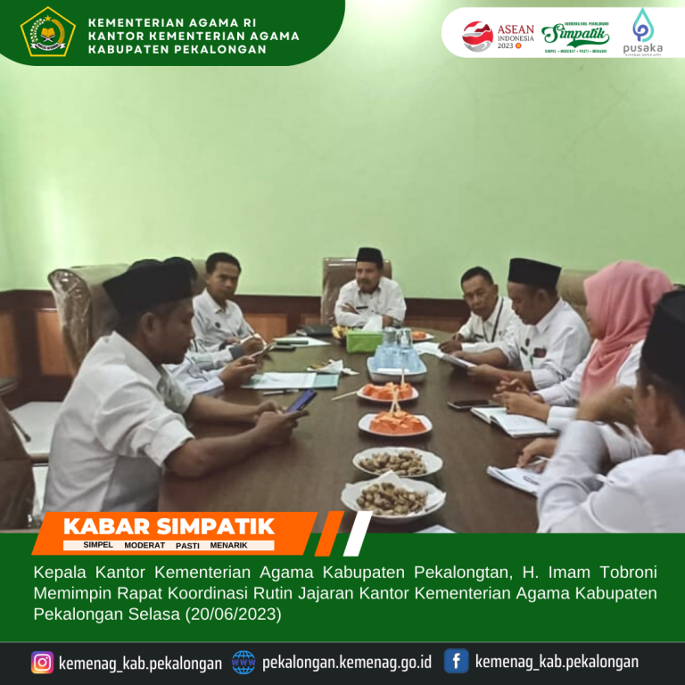 Wujudkan Target Serapan, Kemenag Pekalongan Gelar Rakor