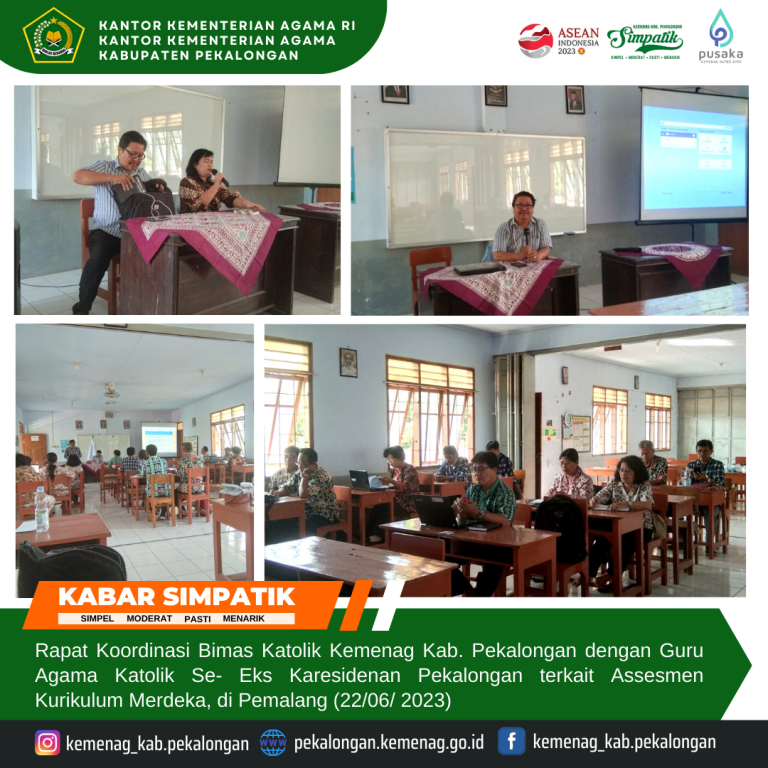 Bimas Katolik Pekalongan Gelar Rakor Kurikulum Merdeka