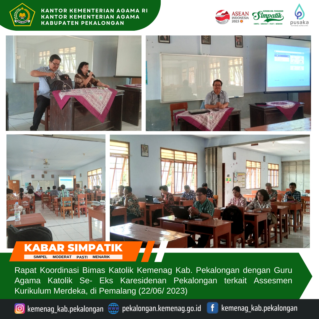 Bimas Katolik Pekalongan Gelar Rakor Kurikulum Merdeka