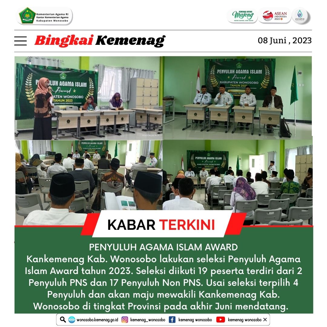 Penyuluh Award, Ajang Ukur Kinerja dan Inovasi Penyuluh Agama Islam
