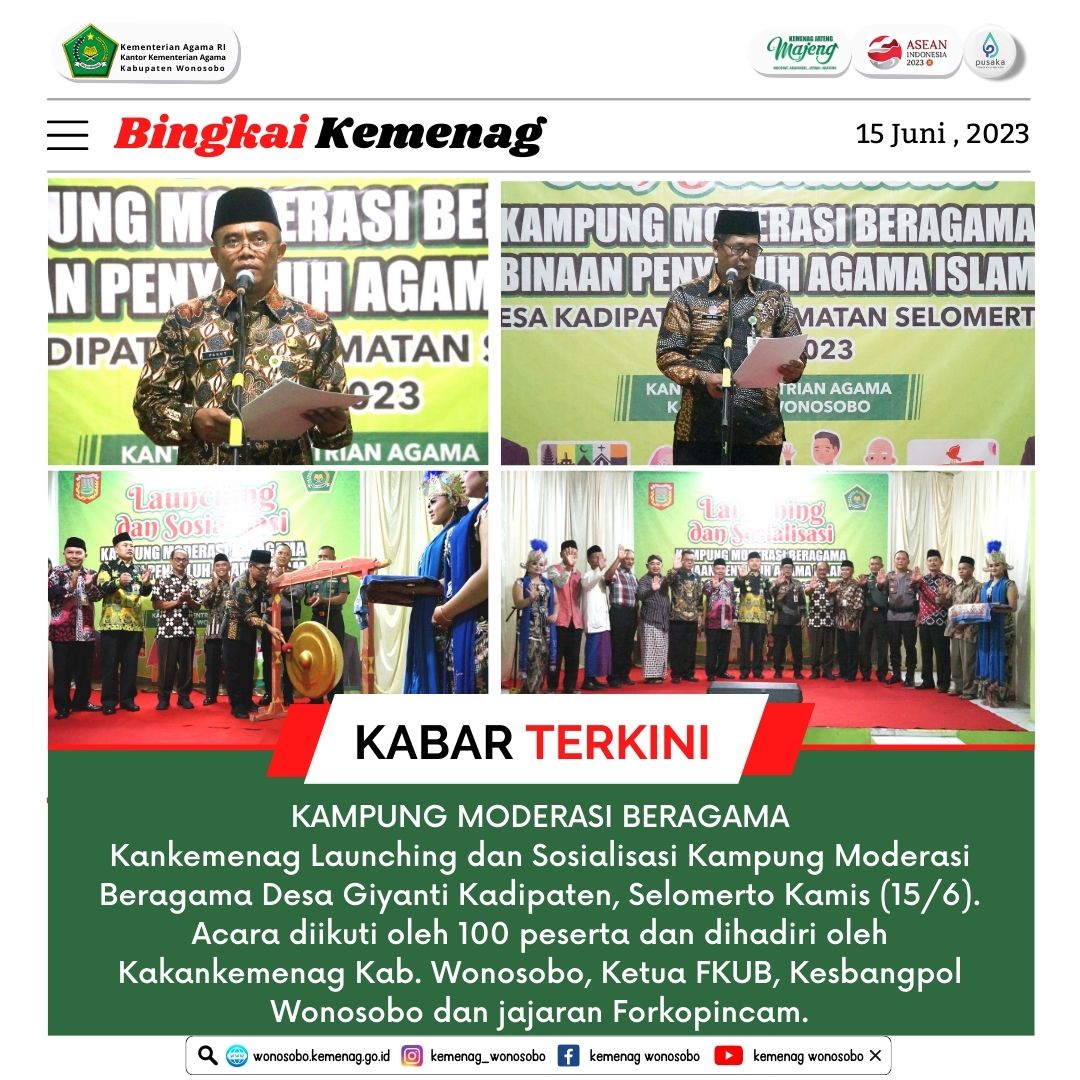 Kampung Moderasi Beragama, Mercusuar Harapan dan Inspirasi dalam Menjaga Keberagaman