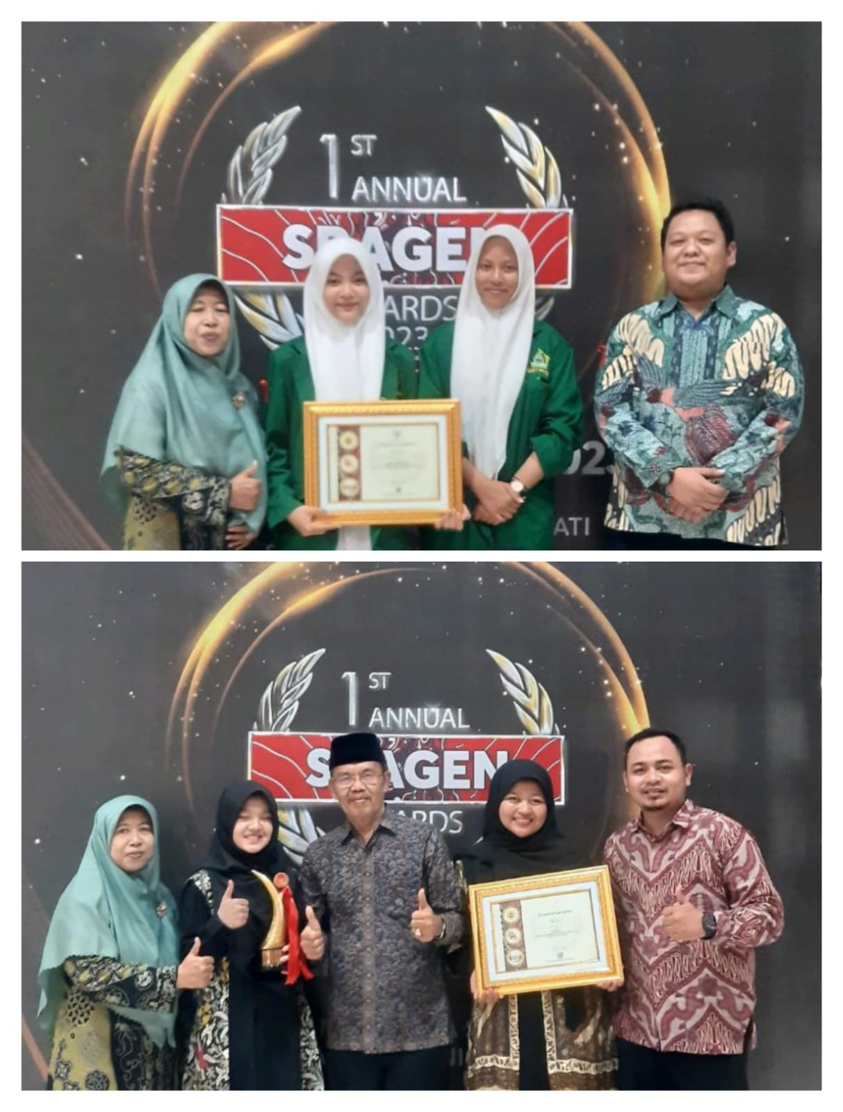 Empat Madrasah Sragen Raih Penghargaan Bergengsi dalam Sragen Award 2023