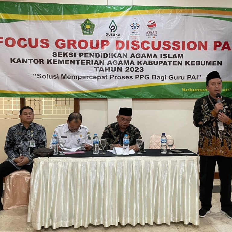 Perjuangkan Sertifikasi Guru PAI, Kemenag Kebumen Gelar FGD Dengan DPRD