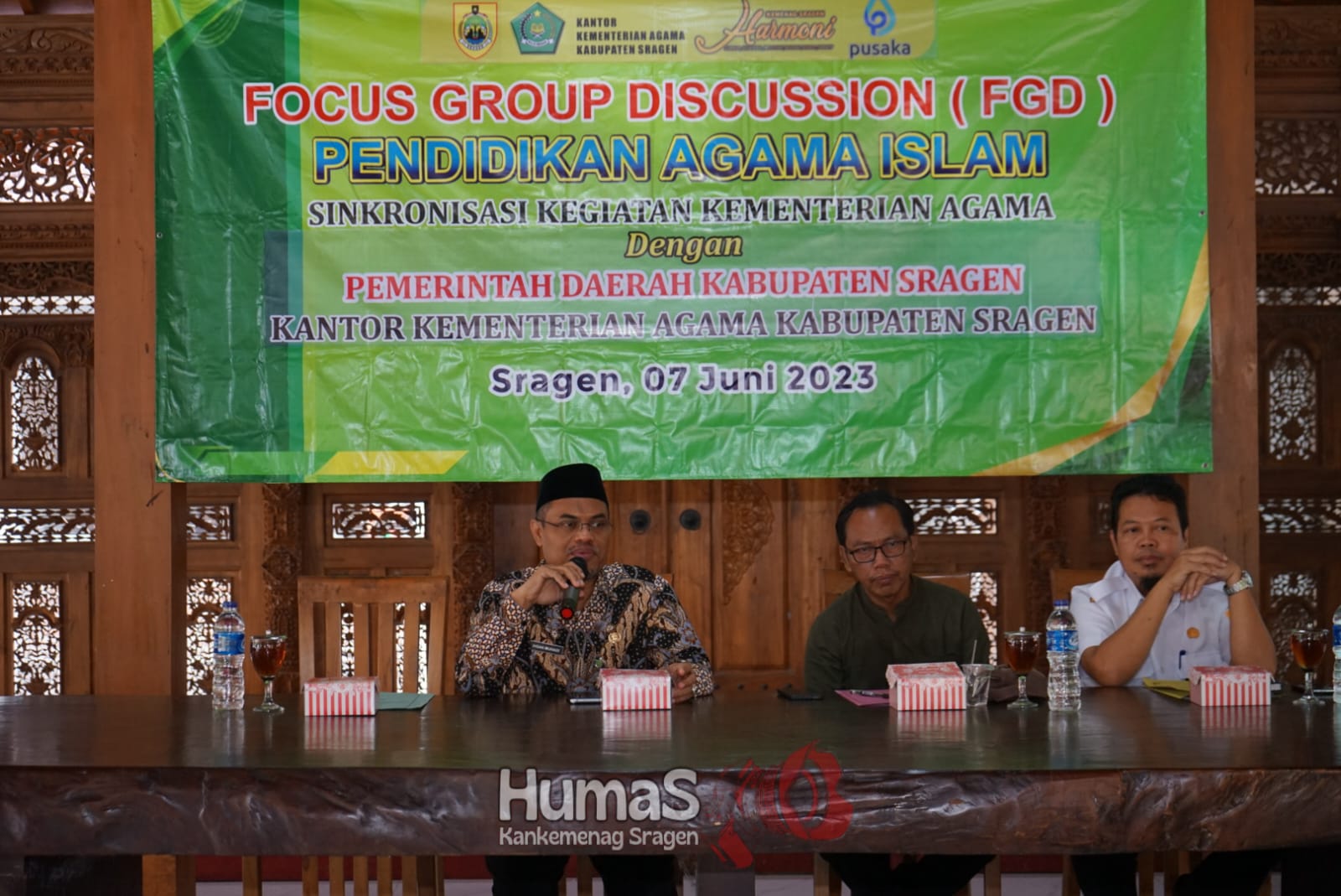Kankemenag Sragen Hadirkan Anggota DPRD dan Kepala Dinas Pendidikan dalam FGD PAI