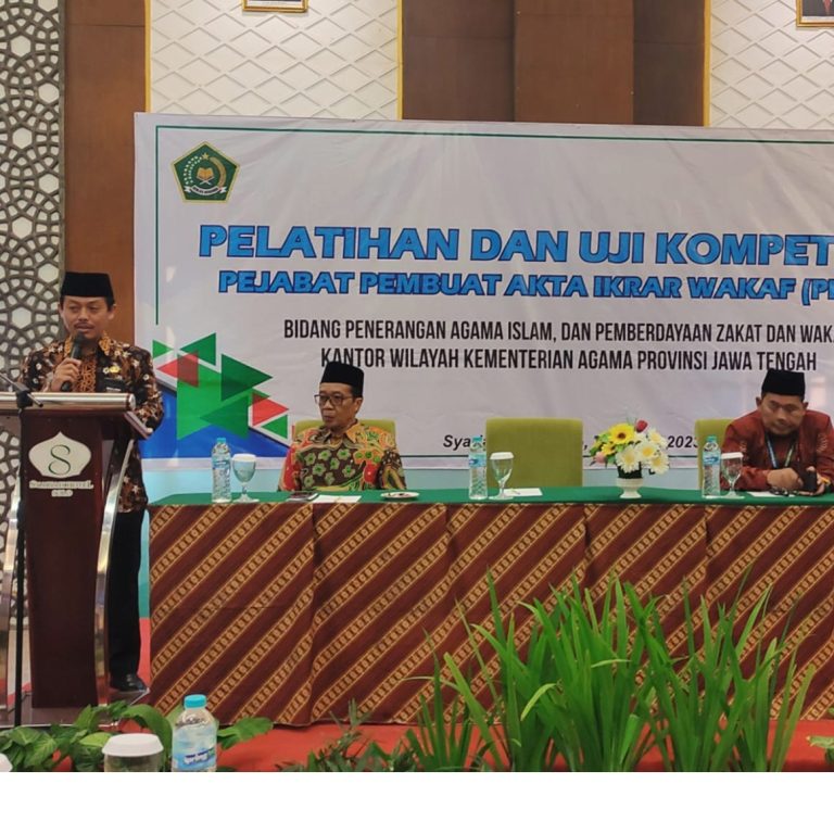 Kakanwil: Uji Kompetensi Penting Bagi Pejabat Pembuat Akta Ikrar Wakaf (PPAIW)