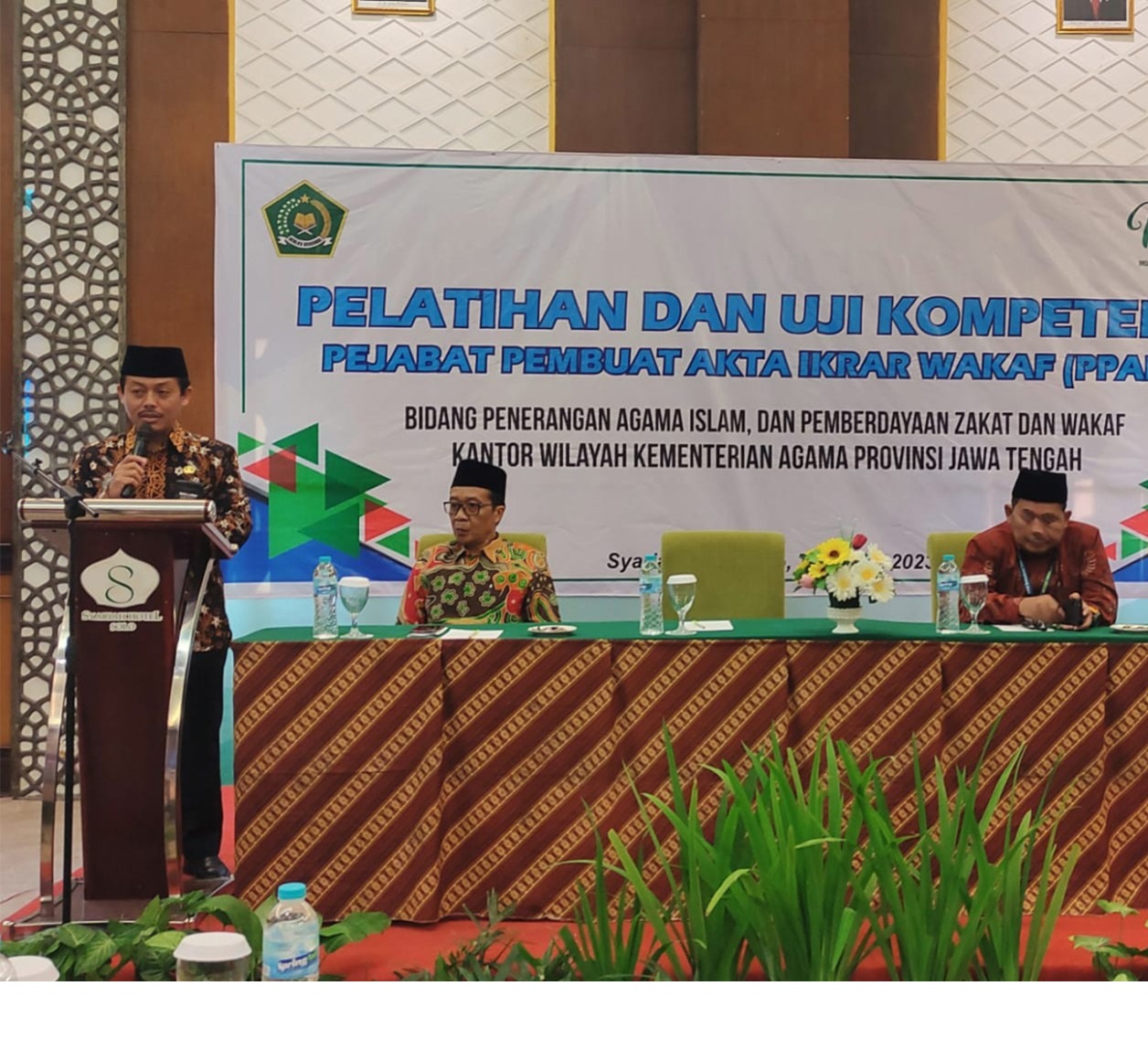 Kakanwil: Uji Kompetensi Penting Bagi Pejabat Pembuat Akta Ikrar Wakaf (PPAIW)