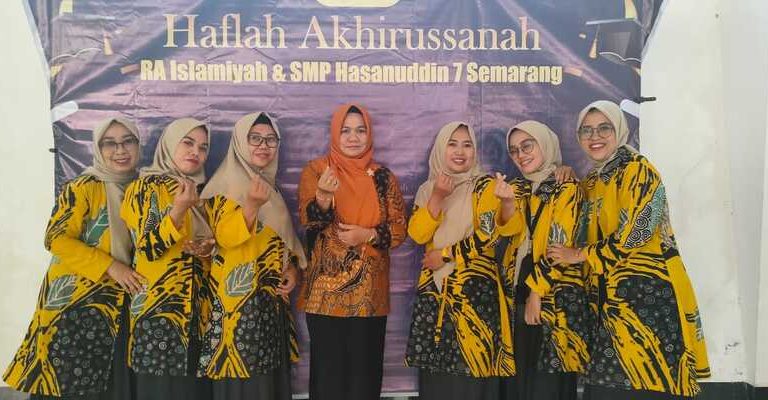 Gelaran Bersama Akhirussanah RA Islamiyah dan SMP Hasanuddin 7 Semarang