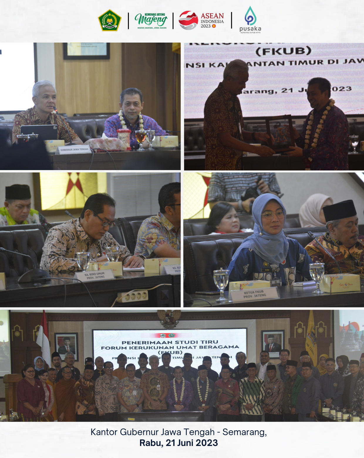 FKUB Kalimantan Timur Pelajari dan Tiru Kerukunan Umat di Jawa Tengah