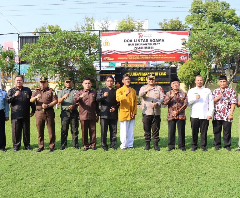 Doa Lintas Agama di Brebes, Doakan Polisi Agar Menjadi POLRI Presisi