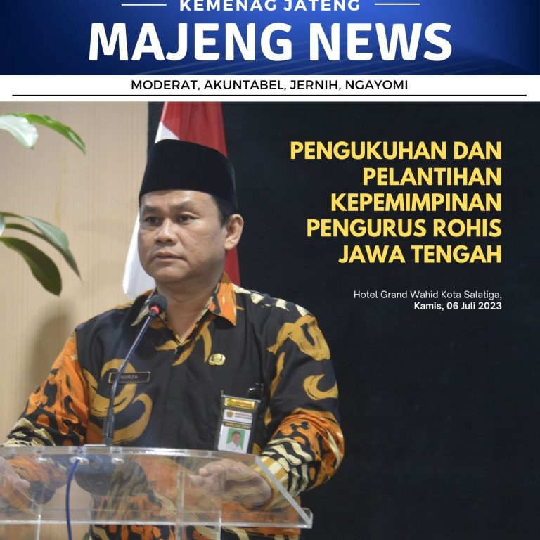Pengukuhan dan Pelantihan Kepemimpinan Pengurus Rohis Jawa Tengah