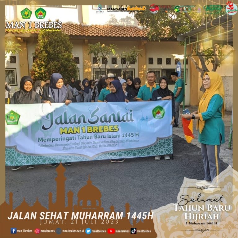 Jalan Santai dan Bakti Sosial Warnai Peringatan Muharram 1445 di MAN 1 Brebes