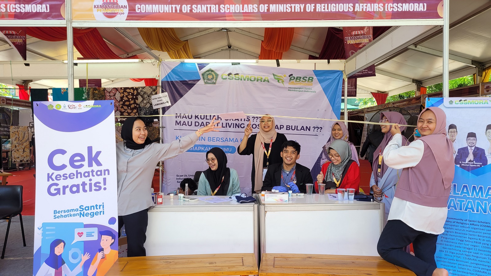CSSMoRA Buka Layanan Kesehatan Gratis di MQKN 2023