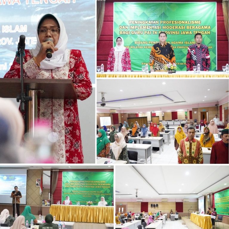 Kabid PAIS Buka Kegiatan Peningkatan Profesionalisme dan Implementasi Moderasi Beragama Bagi Guru PAI TK Prov. Jateng