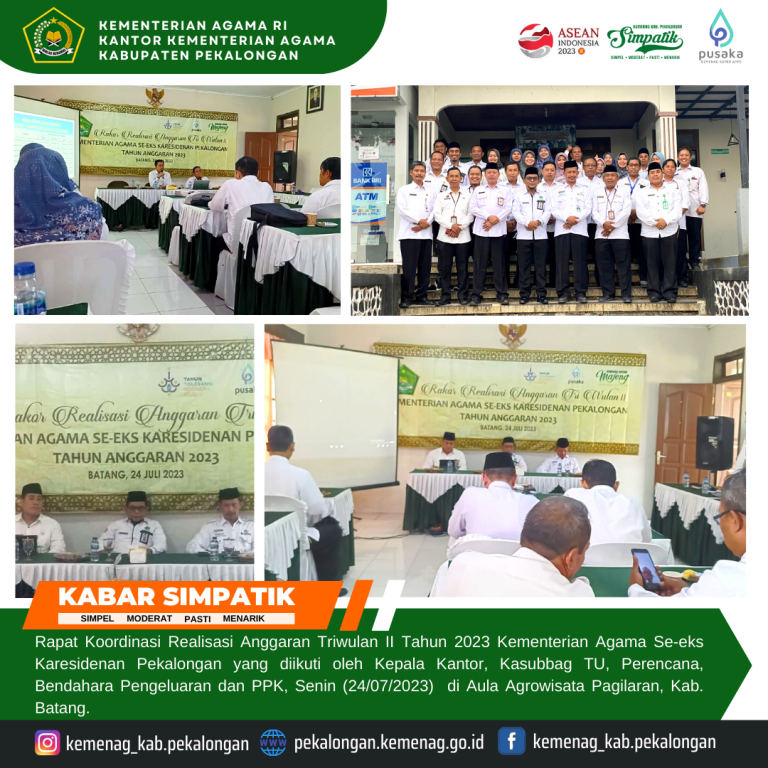 Rakor Realisasi Anggaran Tri Wulan II Tahun 2023