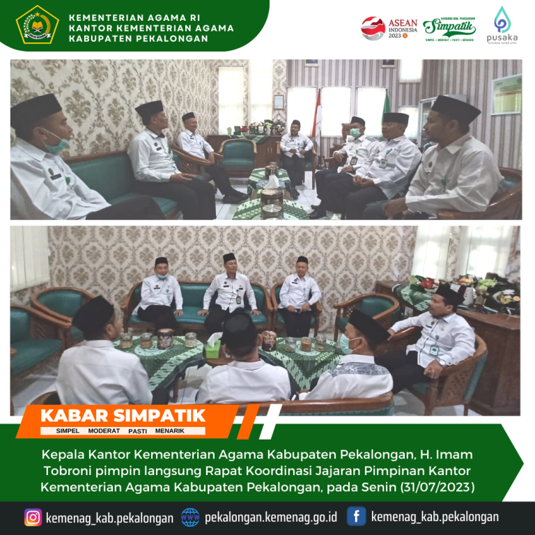 Kankemenag Kab. Pekalongan Gelar Rakor Pimpinan