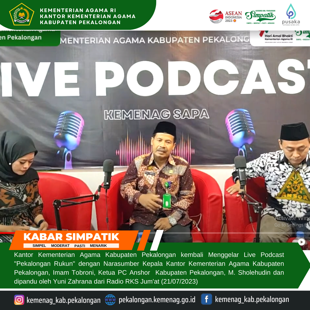 Kemenag Pekalongan Kembali Gelar Talkshow Pekalongan Rukun