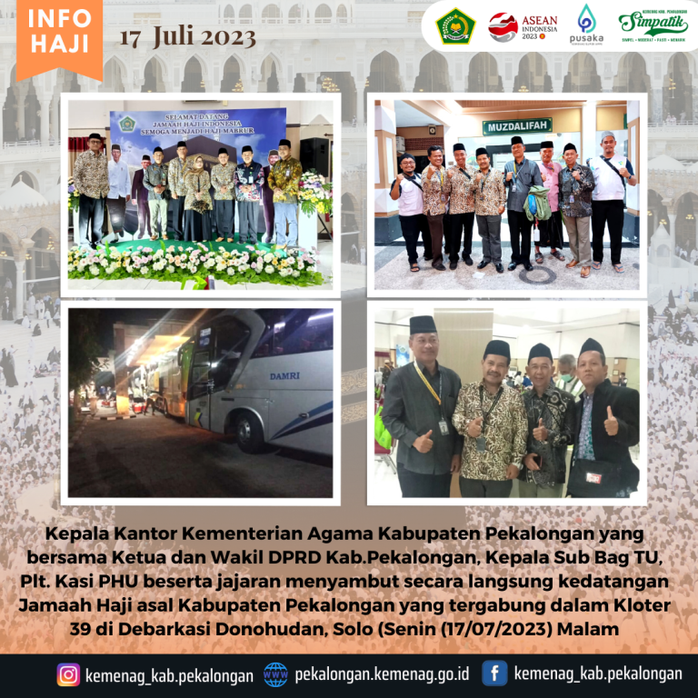 Kepala Kemenag Imam Tobroni Sambut Kedatangan Jamaah Haji Kloter 39 di Donohudan