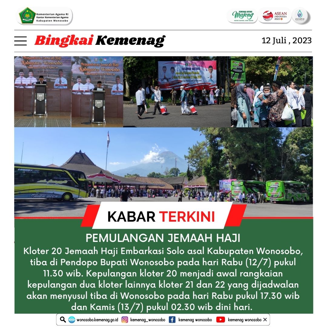 Jemaah Haji Kloter 20 Tiba di Wonosobo