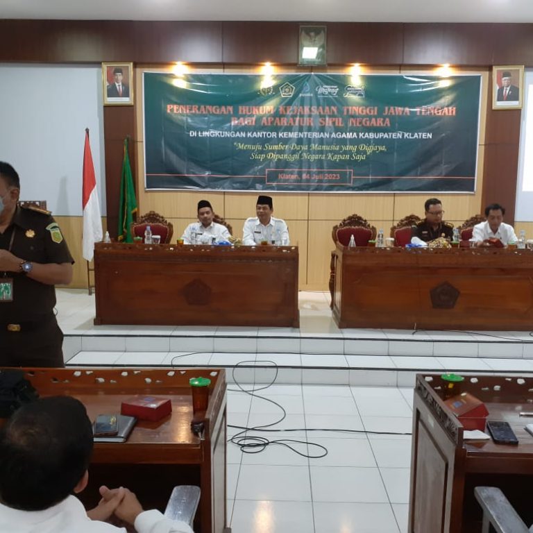 Penerangan Hukum Kejaksaan Tinggi Jateng Bagi ASN Kemenag Klaten