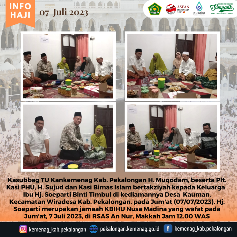 Jamaah Haji Wafat, Kemenag Lakukan Takziyah Ke Rumah Duka