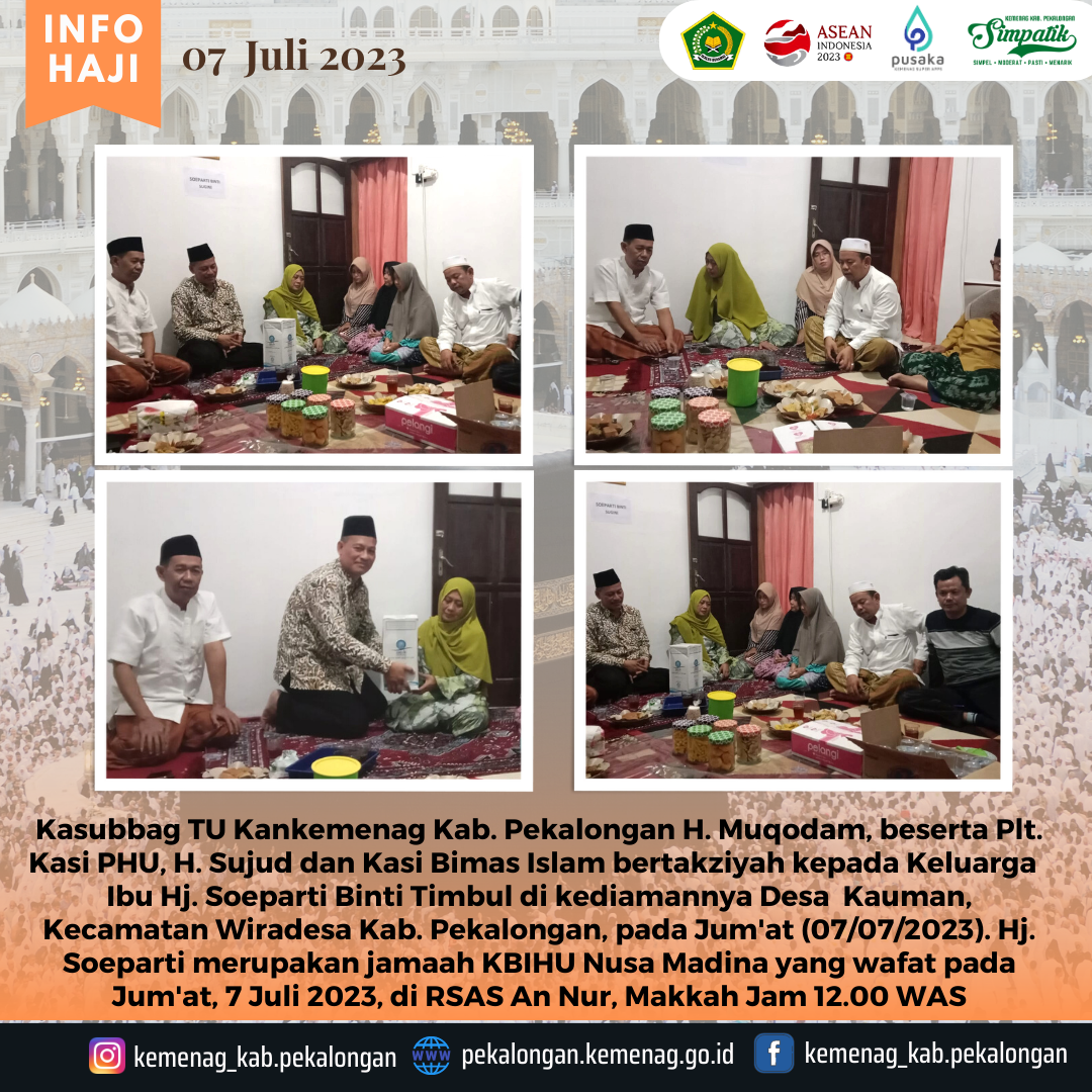 Jamaah Haji Wafat, Kemenag Lakukan Takziyah Ke Rumah Duka