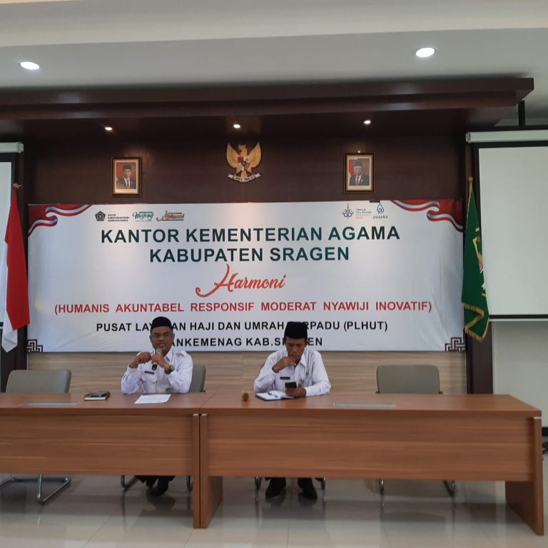 Kankemenag Sragen Koordinasi Persiapan Penilaian Layanan Publik