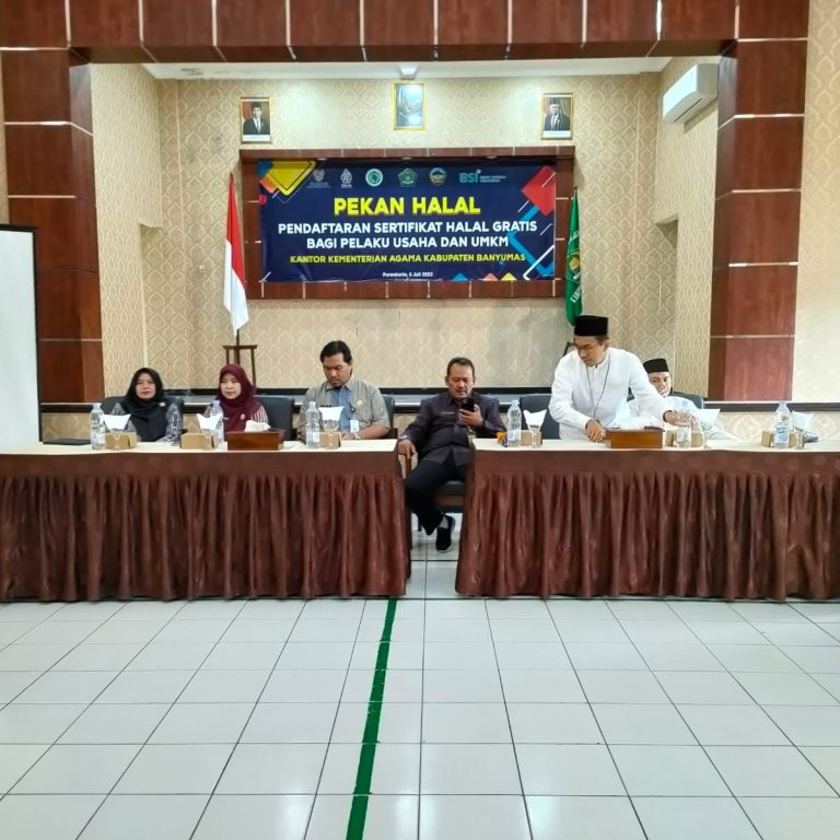 Pekan Halal Kemenag Banyumas “Fasilitasi Pelaku Usaha Menuai Berkah”
