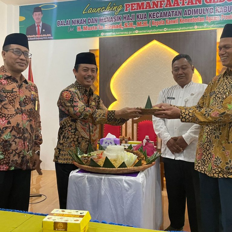 Resmi Dilaunching Kakanwil, Gedung Baru KUA Adimulyo Siap Layani Masyarakat