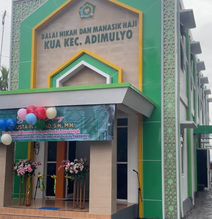 Tercepat Selesai Se Indonesia, Kakanwil Apresiasi Pembangunan Gedung Baru KUA Adimulyo