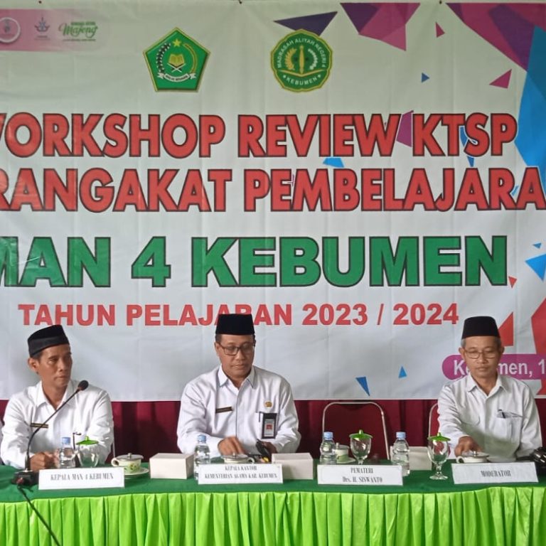 Kakankemenag Kebumen Buka In House Training di MAN 4 Kebumen