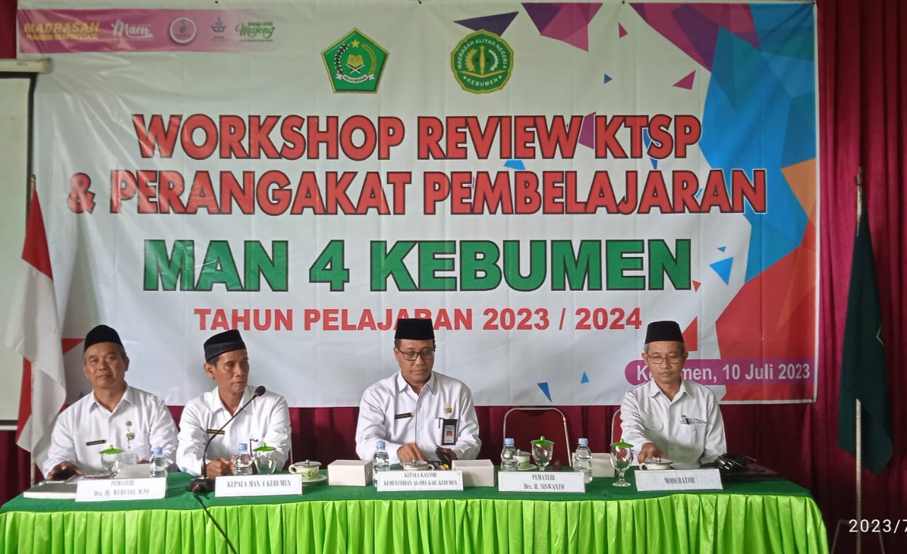 Kakankemenag Kebumen Buka In House Training di MAN 4 Kebumen